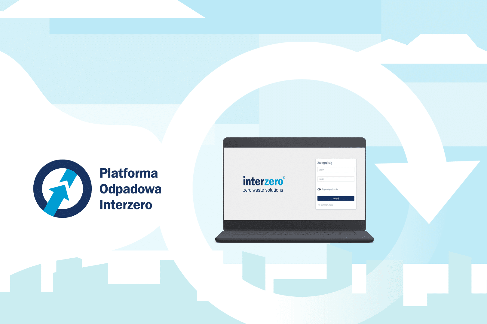 platforma odpadowa interzero laptop gospodarka odpadami