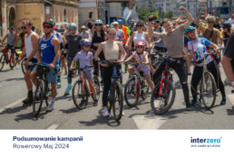 grupa rowerzyst&oacute;w podczas kampanii rowerowy maj w warszawie